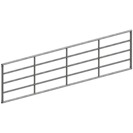 VOSS.farming Weidetor 350 cm Silberfarben