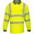 PORTWEST Langarm Warnschutz Polo Shirt, Größe: S, Farbe: Gelb,