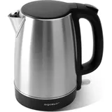 Aigostar Milo - 1,7 L Wasserkocher Edelstahl mit Kalkfilter, Kabellos, Abschaltautomatik, 2200W, BPA-Frei, Schwarz