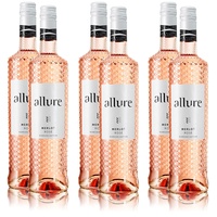Allure Merlot Rosé, halbtrocken, sortenreines Weinpaket (6x0,75l)