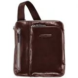 Piquadro Blue Square Umhängetasche Leder Braun/Blau
