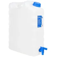 VidaXL Wasserbehälter mit Hahn Transparent 20 L Kunststoff