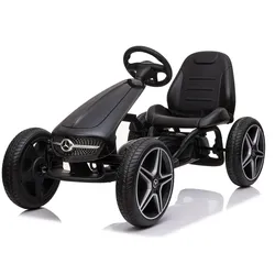 Moni Kinder Gokart Mercedes-Benz, EVA-Kunststoffreifen, Bremse, Musik, Pedale schwarz