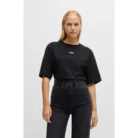 Boss Oversized T-Shirt mit Label-Print Modell 'Enis', Black, M