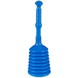 Relaxdays Pömpel mit Saugglocke Blau
