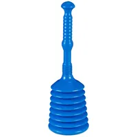Relaxdays Pömpel mit Saugglocke Blau