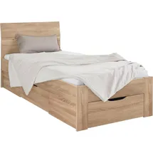 Rauch Kinderbett FLEXX 95 x 209 cm Holz lackiert braun beige
