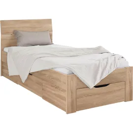 Rauch Kinderbett FLEXX 95 x 209 cm Holz lackiert braun beige