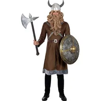 Funidelia | Wikinger Kostüm für Herren Nordisch, Walküre, Barbaren, Vikings - Kostüm für Erwachsene & Verkleidung für Partys, Karneval & Halloween - Größe XXL - Braun