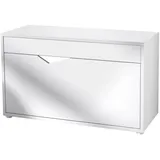 Vladon Schuhschrank, Weiß, 85x50x33 cm, Garderobe, Schuhaufbewahrung, Schuhschränke