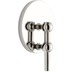 Stoff Nagel - Wandhalterung für Kerzenhalter, Chrom