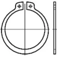 Industrial Quality Supplies DIN 471 Sicherungsring für Wellen, Regelausführung,
