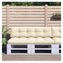 vidaXL Palettenkissen 2-tlg. 60 x 40 x 20 cm creme