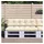 vidaXL Palettenkissen 2-tlg. 60 x 40 x 20 cm creme