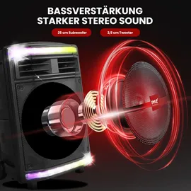 Pyle Audio Partybox schwarz