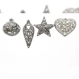 Kaemingk Baumhänger Baumschmuck Christbaumschmuck Silber Weihnachtskugeln