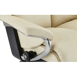 Stressless Relaxsessel mit Hocker Leder 78 x 111 x 76 cm creme