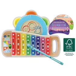 VTech 615604 - Baby - Interaktives Holz-Xylofon mit Tamburin
