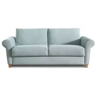 bali Schlafsofa Elisa Cord Grün Mint 140 cm
