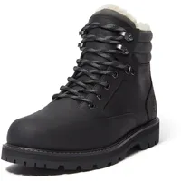 Schnürboots TIMBERLAND "BRITTON ROADMID WARM LINED WATERPROOF BOOT", Herren, Gr. 41, schwarz full grain, Leder, Schuhe Schnürboots, Winterstiefel, Schnürstiefel, Winterschuhe, wasserdicht&gefüttert
