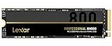 Lexar Professional 1TB NM800 M.2 2280 PCIe Gen4x4 NVMe Interne SSD, Bis Zu 7400MB/s Lesen, für Gamer und Kreativprofis (LNM800X001T-RNNNG)