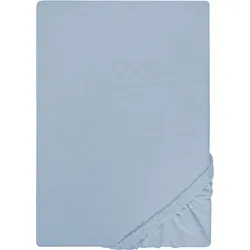 Spannbettlaken "Jersey-Kids", blau, B:70cm L:140cm, Jersey, Obermaterial: 100% Baumwolle, CASTELL - MARKENBETTWÄSCHE, Laken, mit Rundumgummizug
