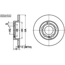 ATE Bremsscheibe hinten rechts links voll 232,0mm für VAG 1JE615601 24.0109-0174.1