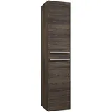 WELLTIME Hochschrank WELLTIME "Serena", bown oak, B:35cm H:160cm T:35cm, FSC-zertifizierter Holzwerkstoff, Schränke, Hochschrank, mit Soft-Close-Funktion, Breite 35 cm, FSC-zertifiziertes Material