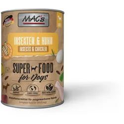 MAC ́s DOG 400 Gramm Hundenassfutter 6 x 400 Gramm Insekten & Huhn