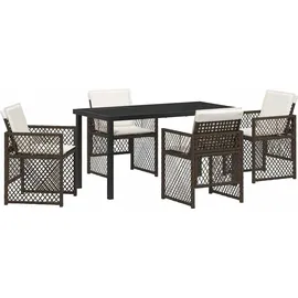 vidaXL Garten Essset 5-tlg. Braun