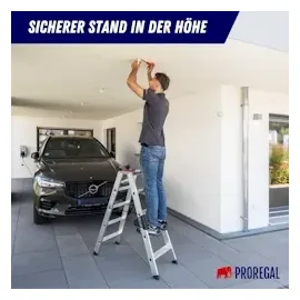 Proregal Stufen-Stehleiter 8 Stufen