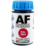 Alex Flittner Designs Lackstift RAL 3003 RUBINROT glänzend 50ml Holz Metall Möbel Bad Retuschierlack Reparaturlack