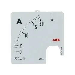ABB SCL-A5-20/96 Amperemeter Skale Stromwandleranschluss 20/5A 2CSG123075R5011 SCLA52096