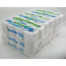 Vella 72 Rollen Kleinrollen Toilettenpapier 3-lagig weiss aus Zellstoff Frischfasern 250 Blatt je Rolle im 9 x 8 Super Sparpack