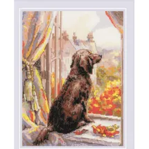 Riolis Kreuzstich Stickpackung Lass uns spazieren gehen, Zählmuster, 18x24cm