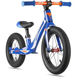 Laufrad ab 2-3 Jahre 14/12 Zoll Räder Kinderlaufrad Magnesiumrahmen Modell APUS BLAU|orange|WEISS 90-112cm 2-5J