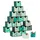 Décopatch Adventskalender Tannenbaumform 5x30x35 cm HD095C
