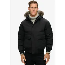 Superdry Everest Faux Fur Bomberjacke schwarz L