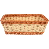 Operitacx Brotkorb Geflochten, BröTchenkorb Geflochten Aus Rattan, BrotköRbchen Bread Basket FüR Brot, Obst, GemüSe, Lebensmittel