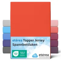 Etérea Jersey Topper Spannbettlaken 180x200 - 200x200 cm Terra