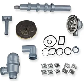 stabilo-sanitär Hemera R links Einbauspüle Edelstahl Handbetätigung 780 x 430 mm