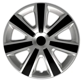Auto-Style Satz Radzierblenden VR 16-Zoll Silber/Schwarz
