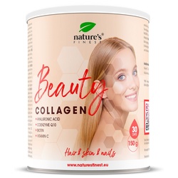 Nature's Finest Beauty Collagen with Hyaluron - Kollagen mit Hyaluronsäure und Coenzym Q10 Pulver 150 g