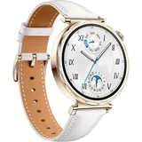 Huawei Watch GT 5 41 mm Gold Lederarmband Weiß