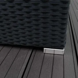 MONSTER SHOP Sitzgruppe Lounge Rattan schwarz