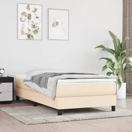 vidaXL Taschenfederkernmatratze Creme 90 x 200 cm H3