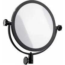 walimex pro Soft LED 300 Round Daylight Flächenleuchte, Dauerlicht, Schwarz