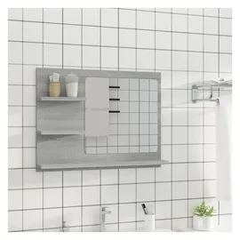 vidaXL Badspiegel Grau Sonoma 60x10,5x45 cm Holzwerkstoff
