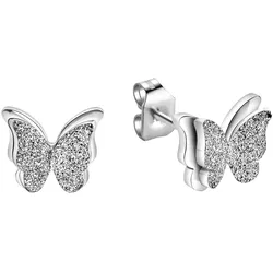 Firetti Paar Ohrstecker »Schmuck Geschenk Ohrschmuck Schmetterling« Firetti edelstahlfarben