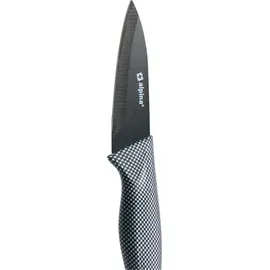 Alpina 6 teiliges Messer-Set Brot, Fleisch, Allzweck, Schäler und Santoku-Messer 6-tlg. Schwarz